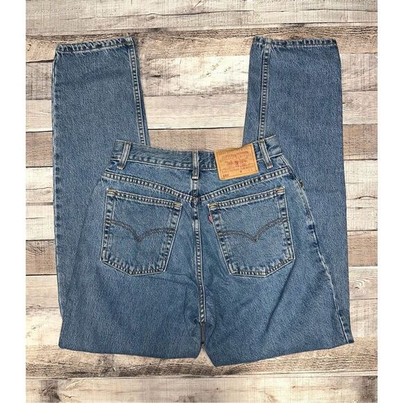 Vintage Levi’s 550 High Rise Red Tab Tapered Leg Relaxed Fit Mom Jeans Size 10L - Picture 2 of 7